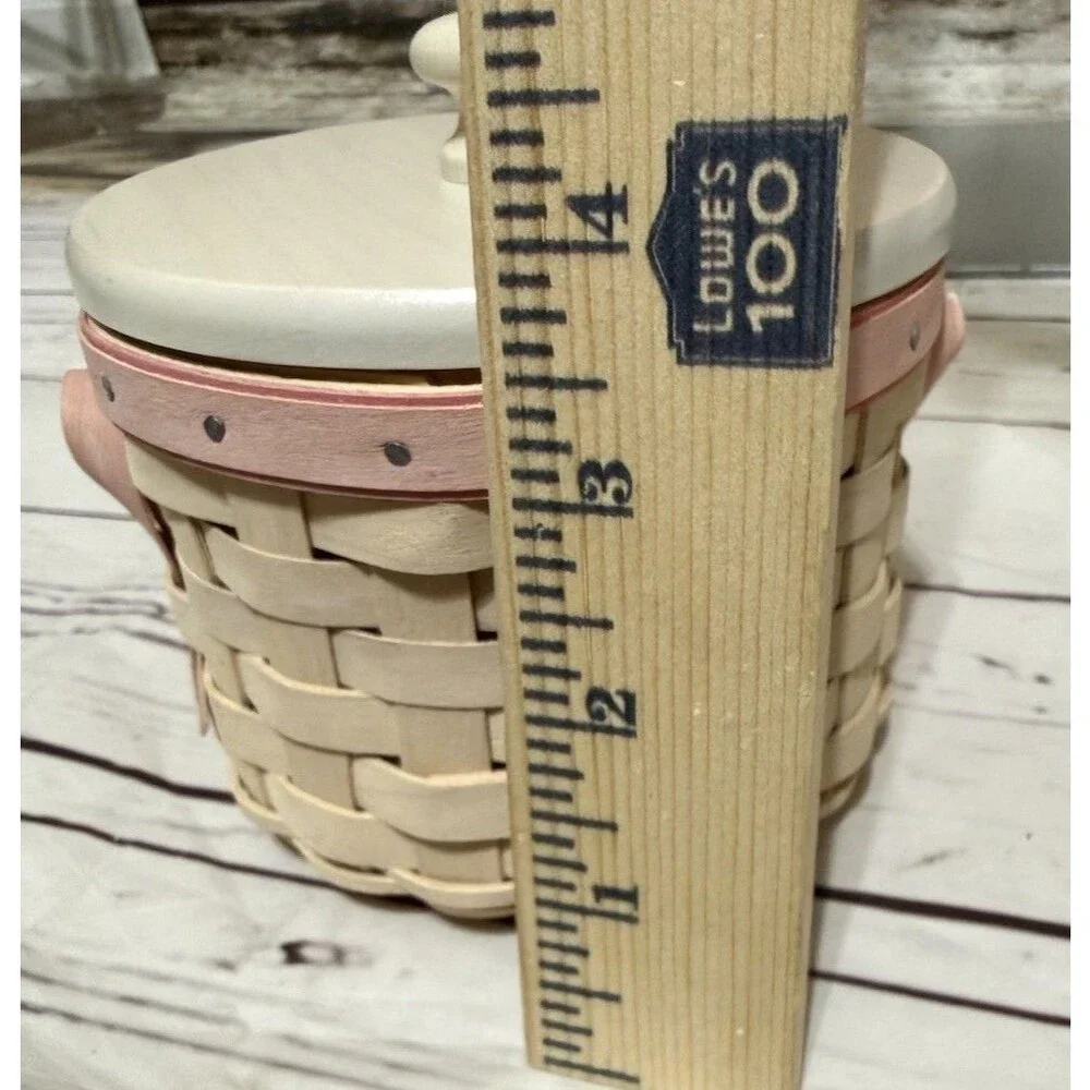 LONGABERGER 2006 Horizon Of Hope Basket w/Lid, Liner & Tie On